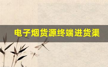 电子烟货源终端进货渠道揭秘