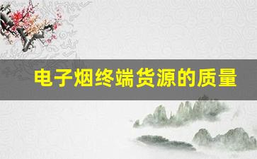 电子烟终端货源的质量控制与市场需求分析