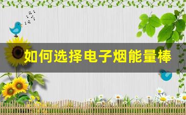 如何选择电子烟能量棒货源并确保品质可靠